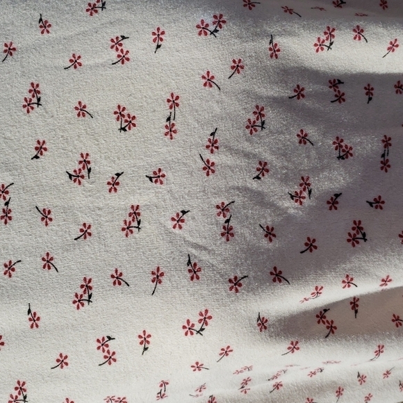 Vintage 90's Y2k Cabin Creek red ditzy floral Grandmacore relaxed fit top - Picture 2 of 6